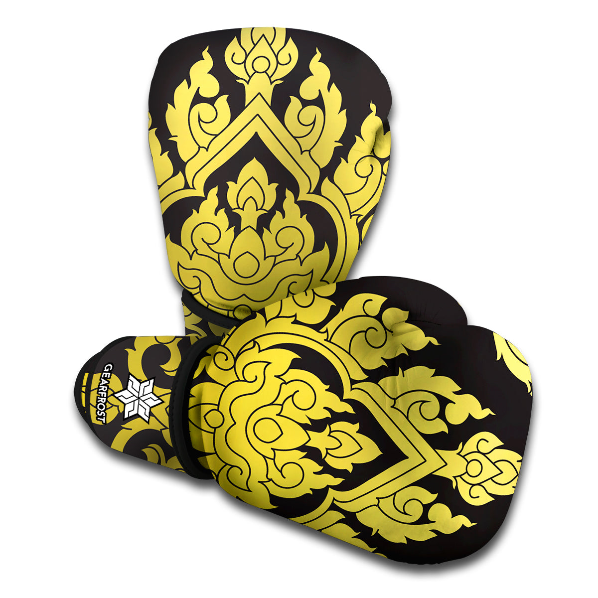 Thai Ornament Pattern Print Boxing Gloves