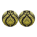 Thai Ornament Pattern Print Car Coasters