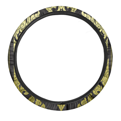 Thai Ornament Pattern Print Car Steering Wheel Cover