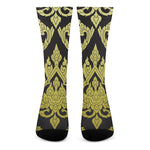Thai Ornament Pattern Print Crew Socks