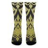 Thai Ornament Pattern Print Crew Socks