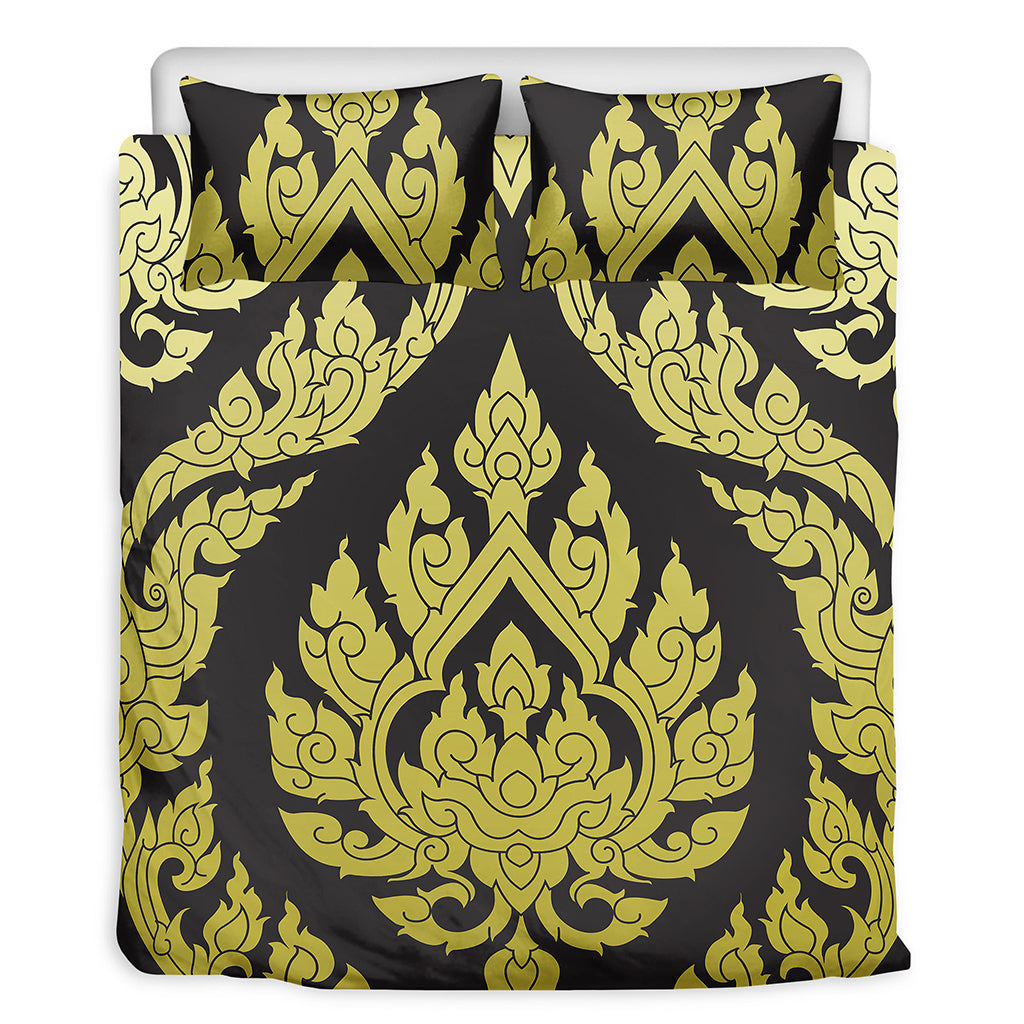 Thai Ornament Pattern Print Duvet Cover Bedding Set