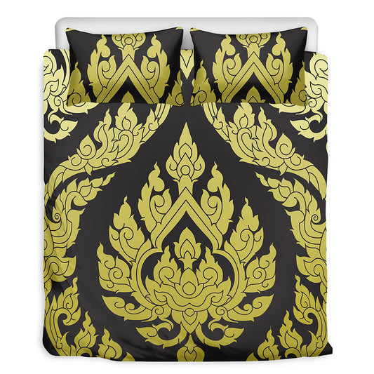 Thai Ornament Pattern Print Duvet Cover Bedding Set