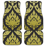 Thai Ornament Pattern Print Front and Back Car Floor Mats