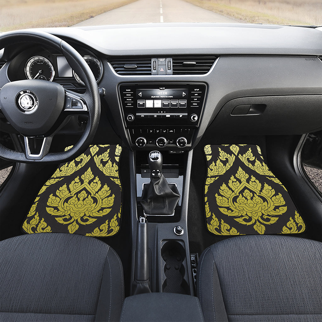 Thai Ornament Pattern Print Front and Back Car Floor Mats