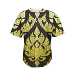Thai Ornament Pattern Print Men's Baseball Jersey
