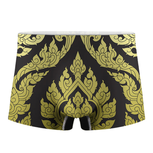 Thai Ornament Pattern Print Men's Boxer Briefs