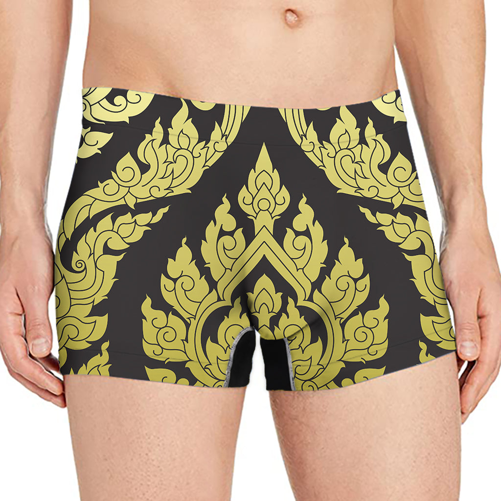 Thai Ornament Pattern Print Men's Boxer Briefs