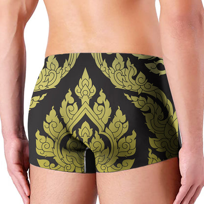 Thai Ornament Pattern Print Men's Boxer Briefs