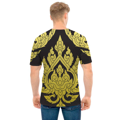 Thai Ornament Pattern Print Men's T-Shirt