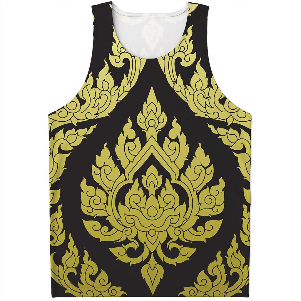 Thai Ornament Pattern Print Men's Tank Top