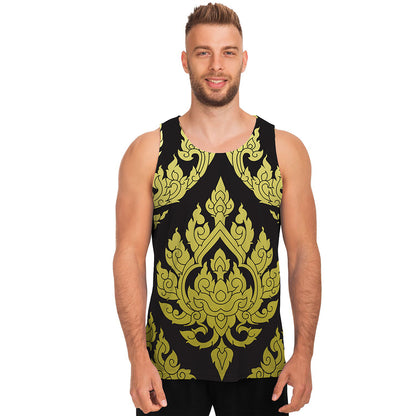 Thai Ornament Pattern Print Men's Tank Top