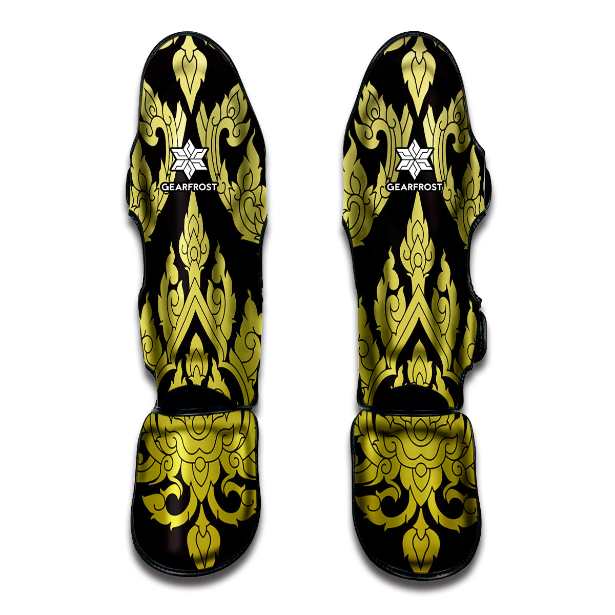 Thai Ornament Pattern Print Muay Thai Shin Guard
