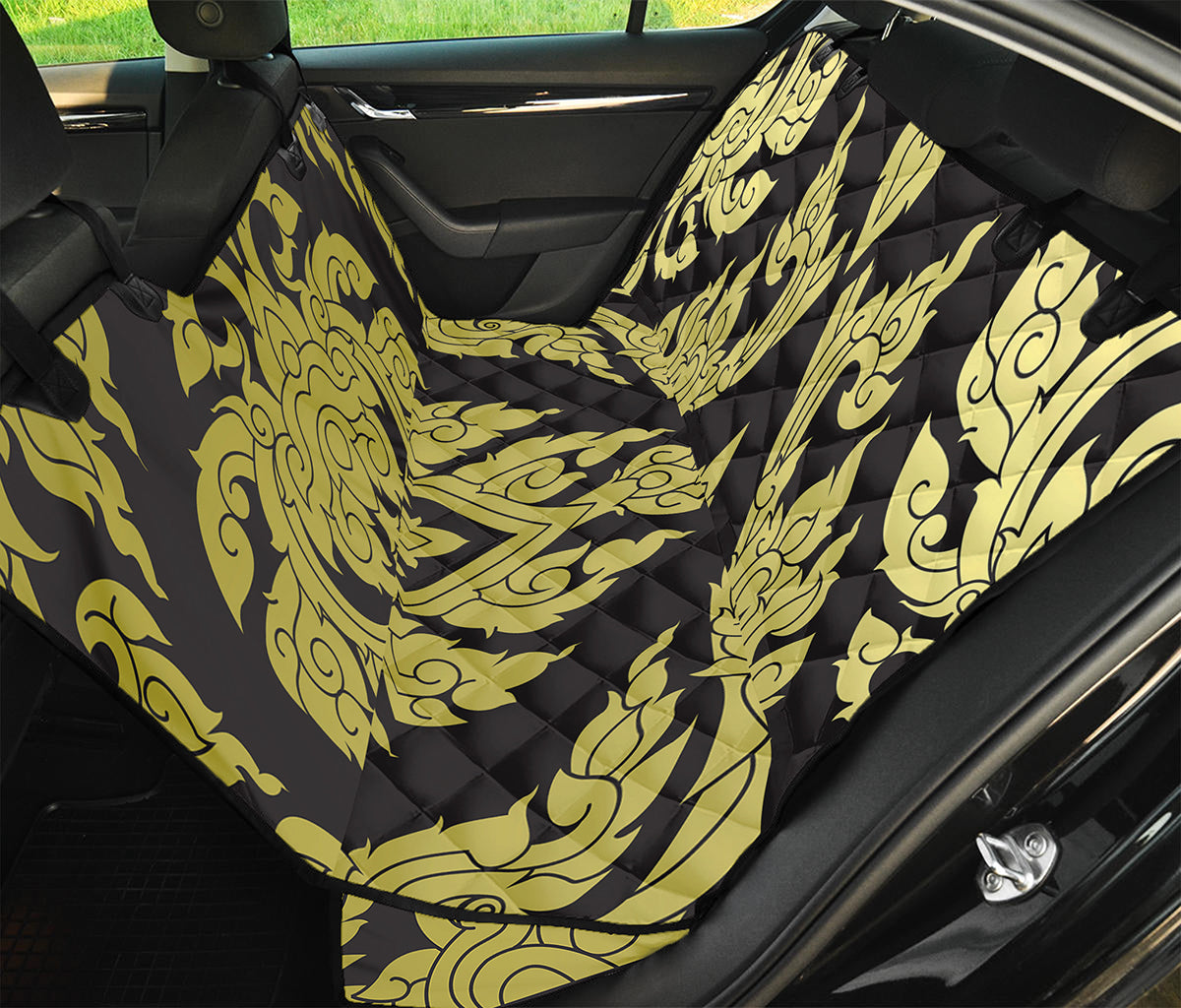 Thai Ornament Pattern Print Pet Car Back Seat Cover