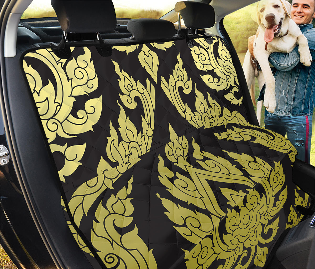 Thai Ornament Pattern Print Pet Car Back Seat Cover