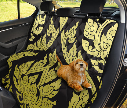 Thai Ornament Pattern Print Pet Car Back Seat Cover