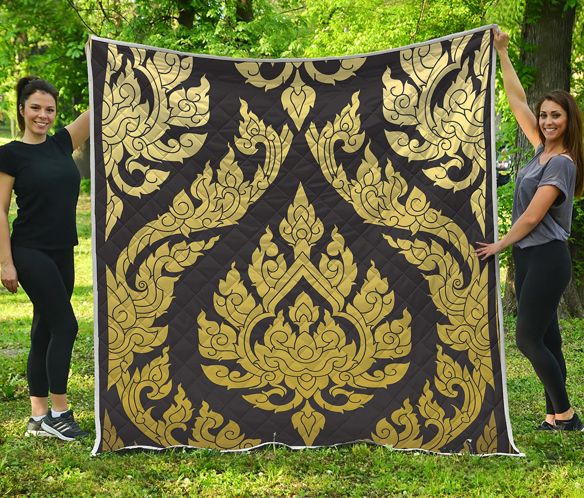 Thai Ornament Pattern Print Quilt
