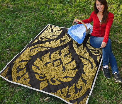 Thai Ornament Pattern Print Quilt