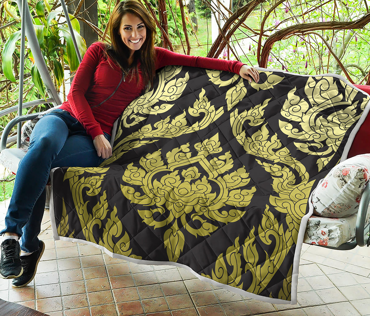 Thai Ornament Pattern Print Quilt
