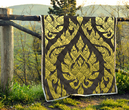 Thai Ornament Pattern Print Quilt