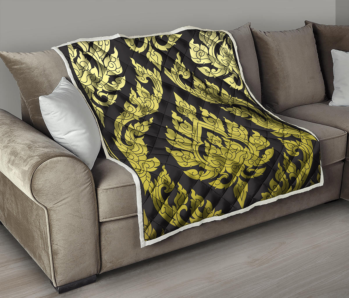 Thai Ornament Pattern Print Quilt