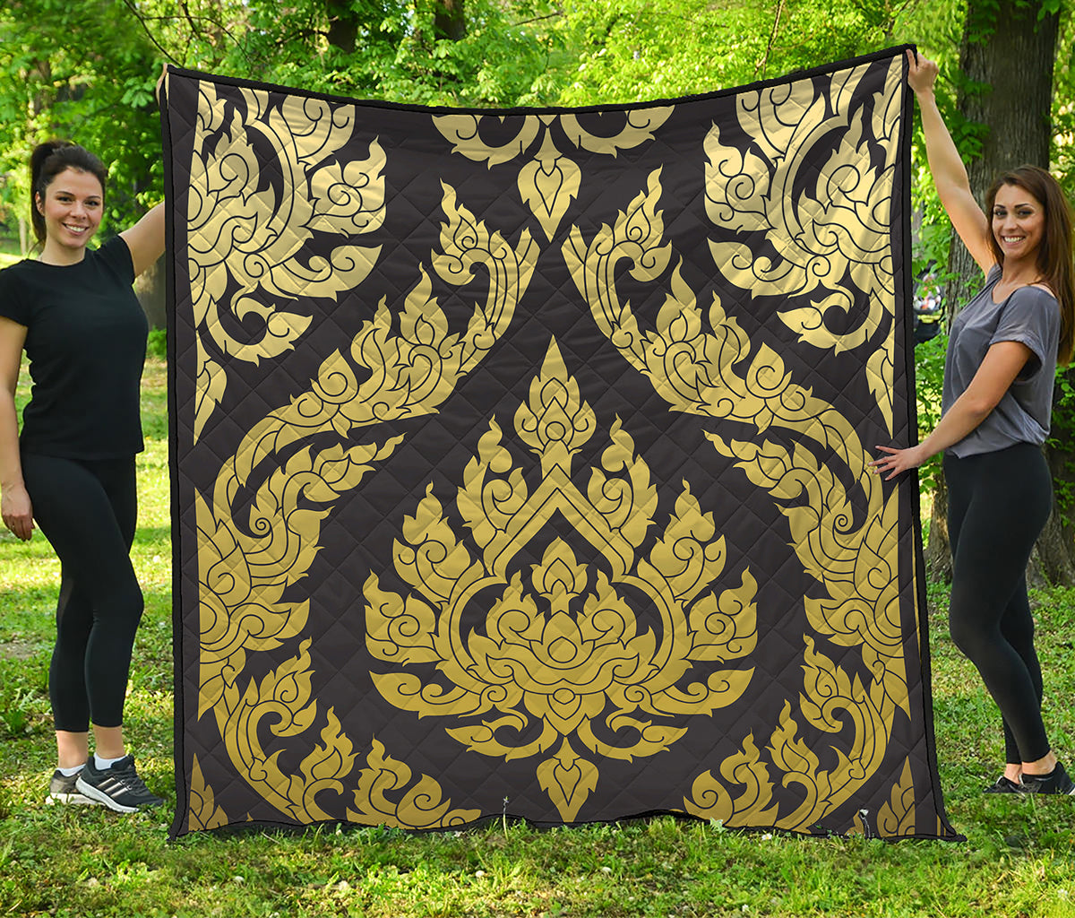 Thai Ornament Pattern Print Quilt