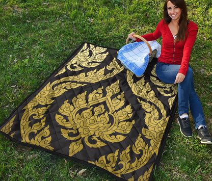 Thai Ornament Pattern Print Quilt
