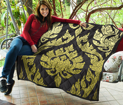 Thai Ornament Pattern Print Quilt