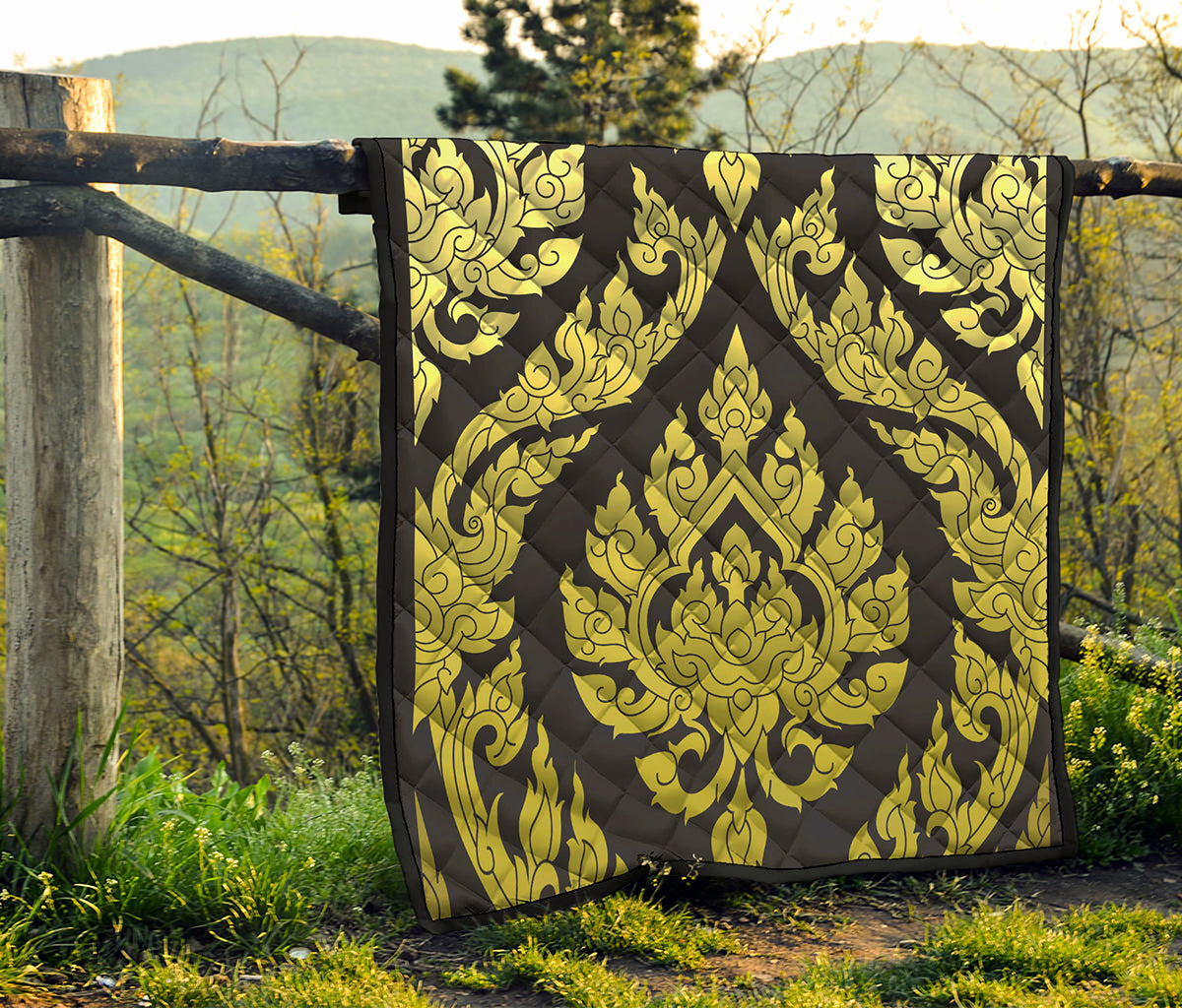 Thai Ornament Pattern Print Quilt