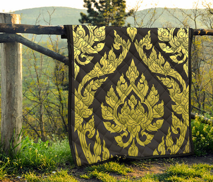 Thai Ornament Pattern Print Quilt