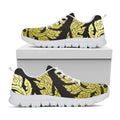 Thai Ornament Pattern Print White Running Shoes