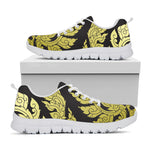 Thai Ornament Pattern Print White Sneakers