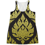 Thai Ornament Pattern Print Women's Racerback Tank Top