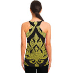 Thai Ornament Pattern Print Women's Racerback Tank Top