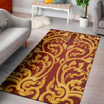Thai Winding Vines Pattern Print Area Rug