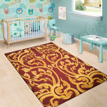 Thai Winding Vines Pattern Print Area Rug