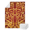 Thai Winding Vines Pattern Print Blanket