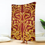 Thai Winding Vines Pattern Print Blanket