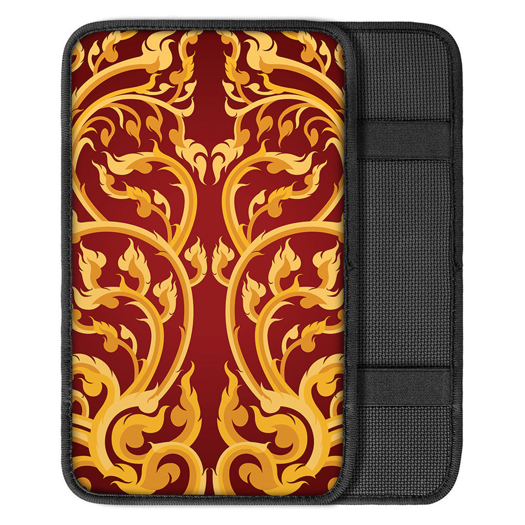 Thai Winding Vines Pattern Print Car Center Console Cover