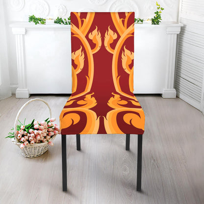 Thai Winding Vines Pattern Print Dining Chair Slipcover