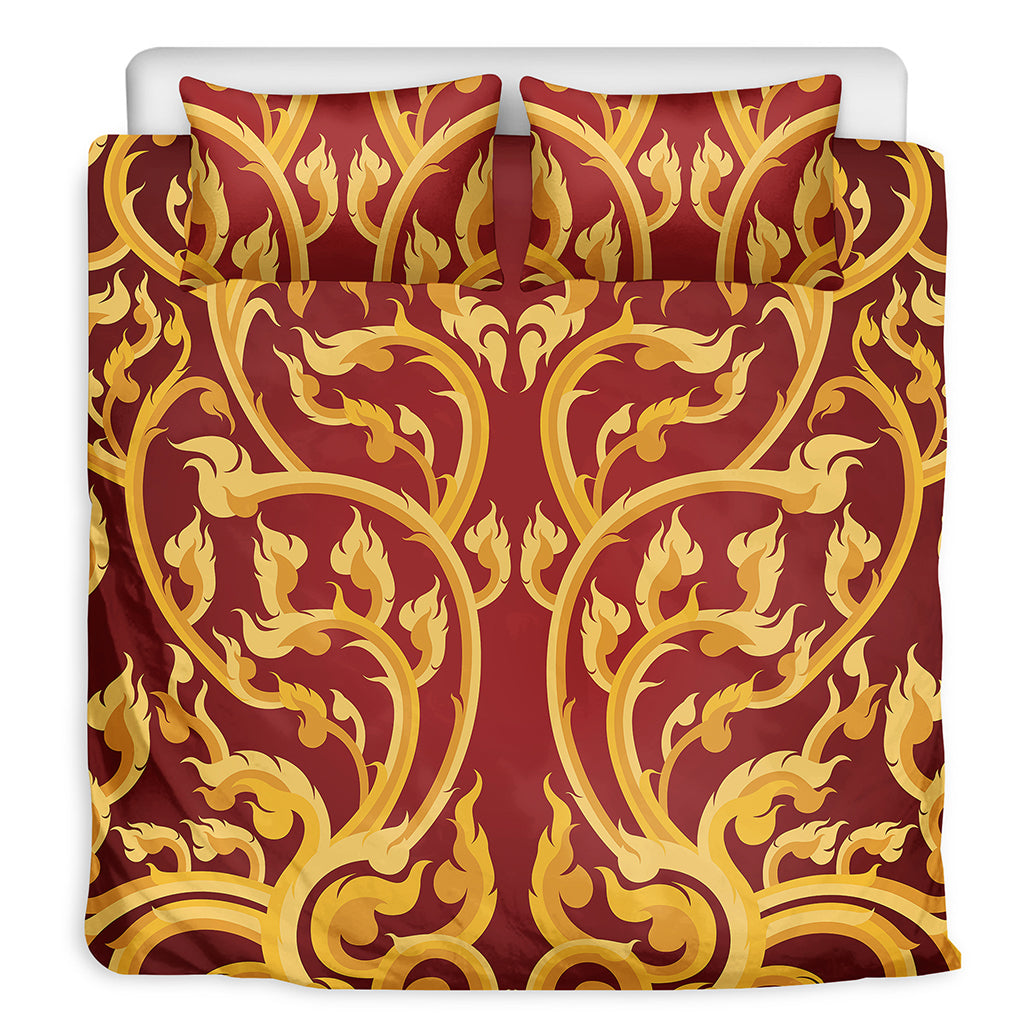 Thai Winding Vines Pattern Print Duvet Cover Bedding Set