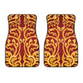 Thai Winding Vines Pattern Print Front Car Floor Mats