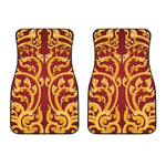 Thai Winding Vines Pattern Print Front Car Floor Mats