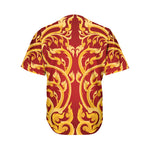Thai Winding Vines Pattern Print Men's Baseball Jersey