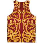 Thai Winding Vines Pattern Print Men's Tank Top