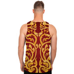 Thai Winding Vines Pattern Print Men's Tank Top