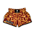 Thai Winding Vines Pattern Print Muay Thai Boxing Shorts