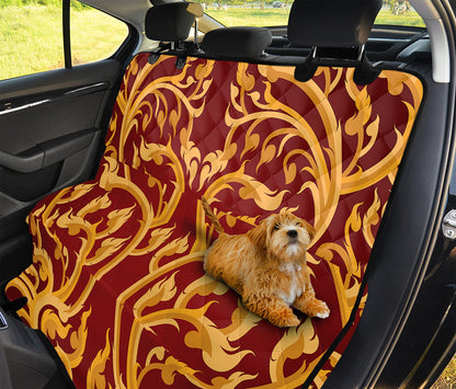 Thai Winding Vines Pattern Print Pet Car Back Seat Cover
