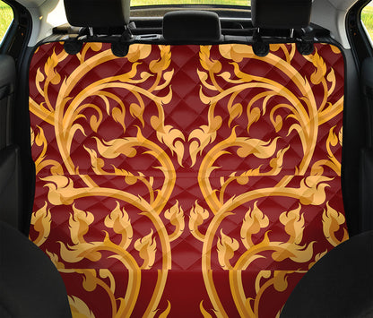 Thai Winding Vines Pattern Print Pet Car Back Seat Cover