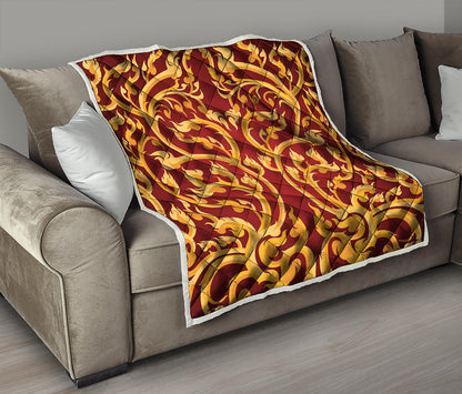 Thai Winding Vines Pattern Print Quilt